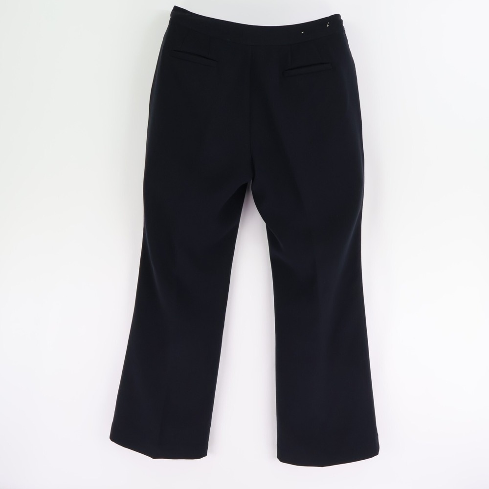 Eddie Bauer Dress Pants Mercer Fit Womens 6P Dark Blue Mid Rise Pockets Bootcut - Picture 2 of 6
